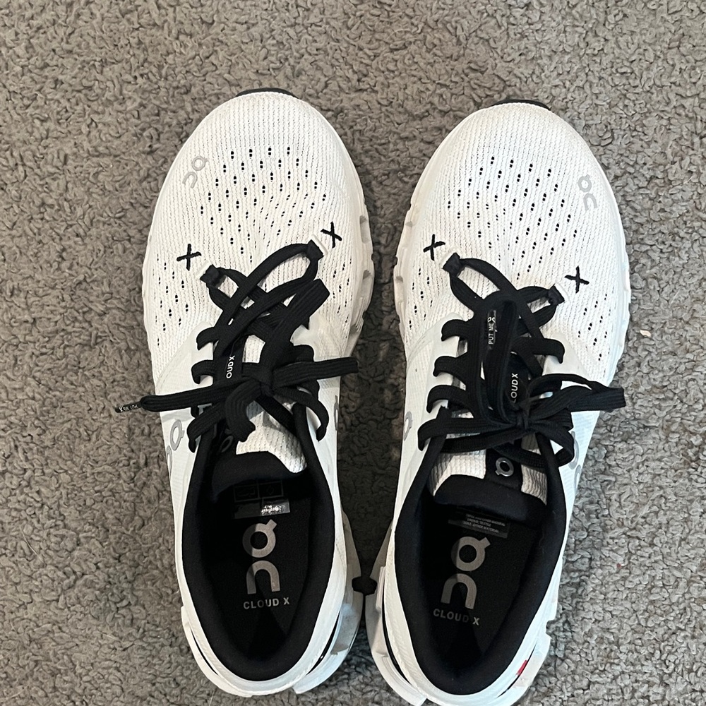 On Cloud X Women's White Sneakers